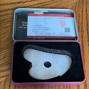 LovaLok Rose Quartz Heart-Shaped Stone Massage Tool